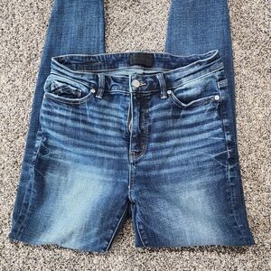 Buckle Dark Blue Denim Jeans